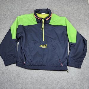vtg Alex Athletics Intertrainer unisex color block windbreaker M‎ 90s Neon